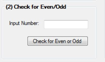 C# Check for Even/Odd, create a two methods (by demonstrating the use