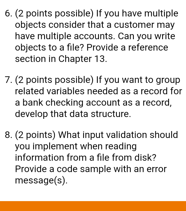 load a list of accounts. Implement saving and loading of multiple occurrences