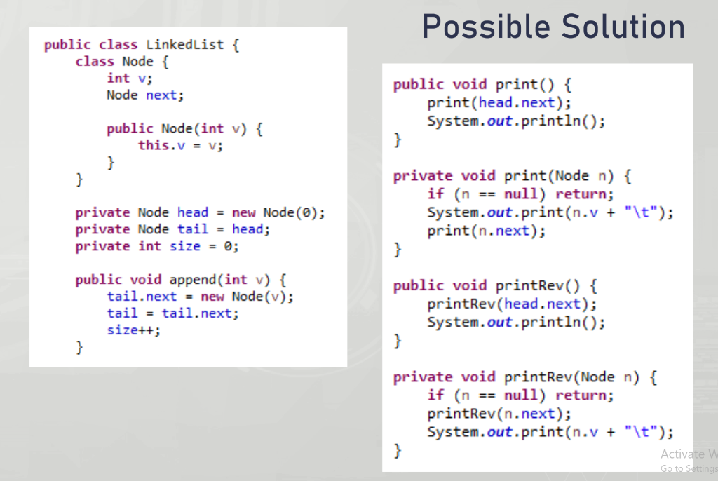 methods - o enqueue(V): Put value V to the queue dequeue(): Get