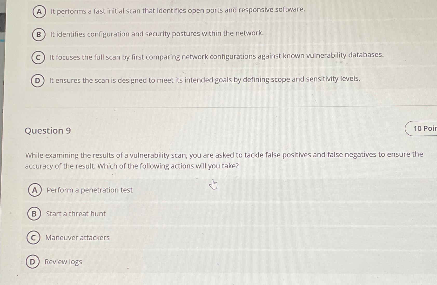  It performs a fast initial scan that identifies open ports and