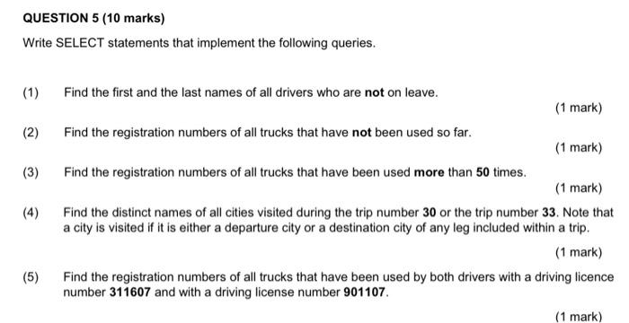  need to use join functions to solve these QUESTION 5 (10