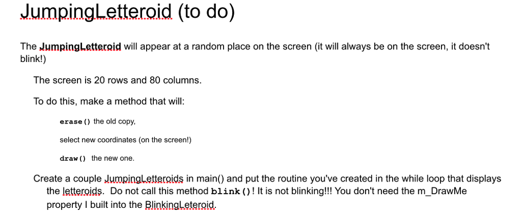 http://www.csit.parkland.edu/~kurban/permanent/sample-files/letteroid/ Here are the lab handouts: Here is all the information I