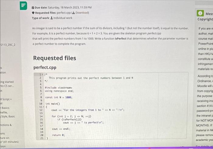 please help write this code C++ Due date: Saturday, 18 March 2023,