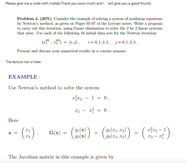 Please give me a code with matlab and with a explain.Thank you