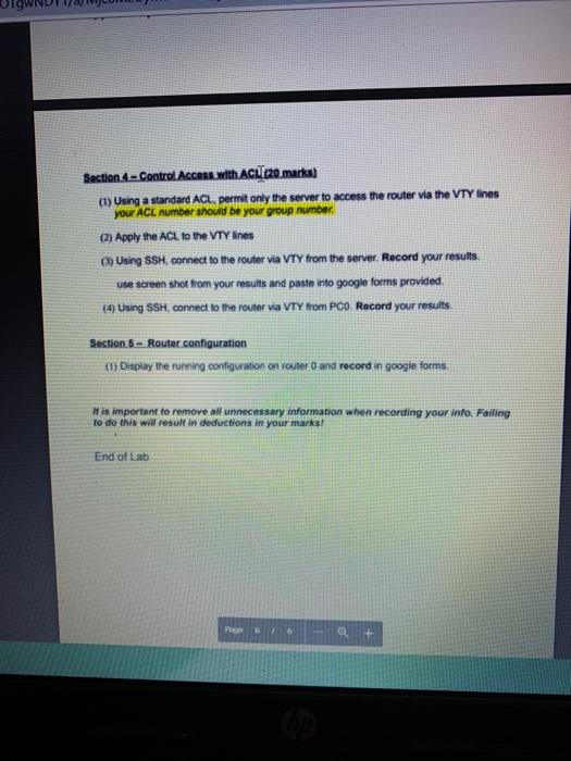 timeout on idle sessions, block access after failed attempts and using ACL