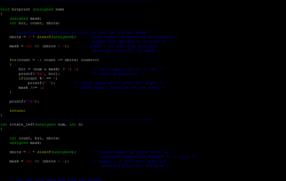 full integer 1000 0001 circular shift 1 yields 0000 0011 0110 1011