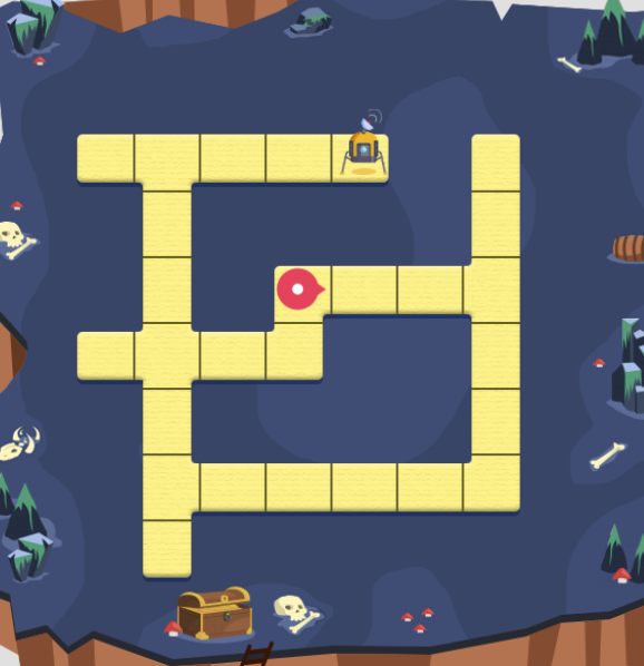  please solve this maze problem by using python. the red pin