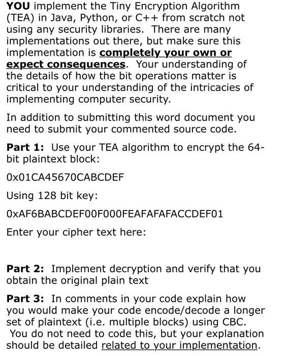 as there are often many questions related to implementing TEA. Do not