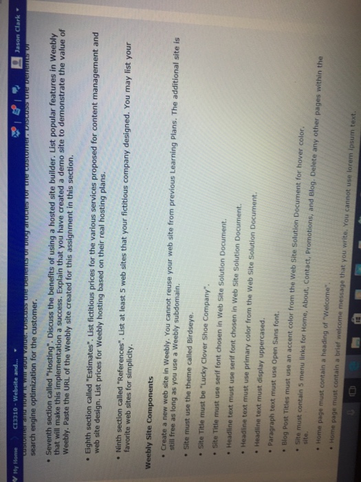 few assignments there for this final is critical for a passing grade.