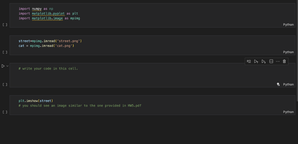 blank in cat in street.ipynb, to add the cat in the street