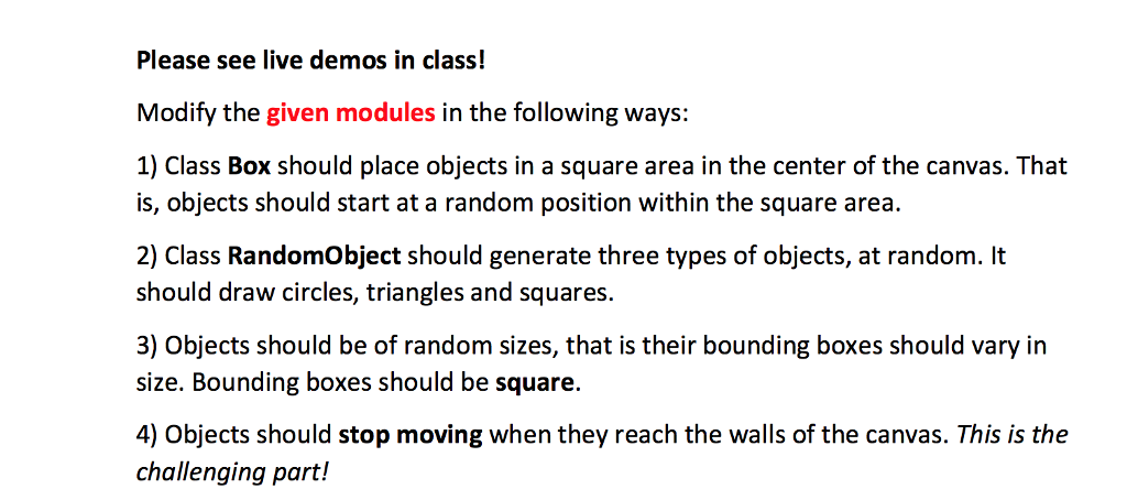 import* from randon import choice, randint # Canvas animation program from random