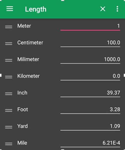 Design and Implement a unit converter application in java language which will