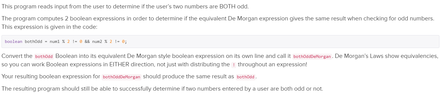  This program reads input from the user to determine if the