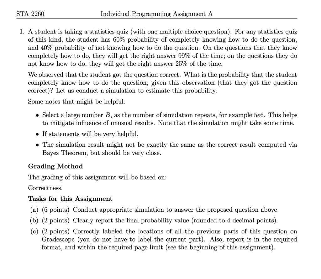 Code in R, I am using Rstudio 1. A student is taking