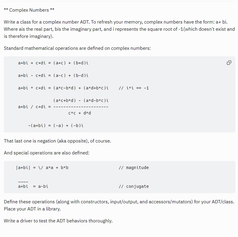 Hi, Can someone help me to write a program in C++? Complex