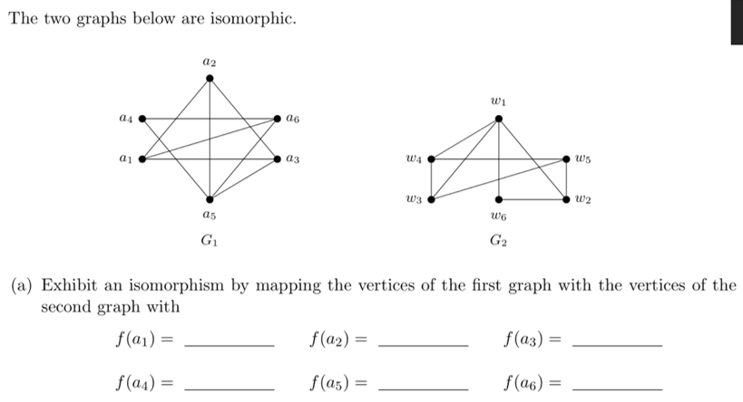  please quickly The two graphs below are isomorphic. 02 11 04