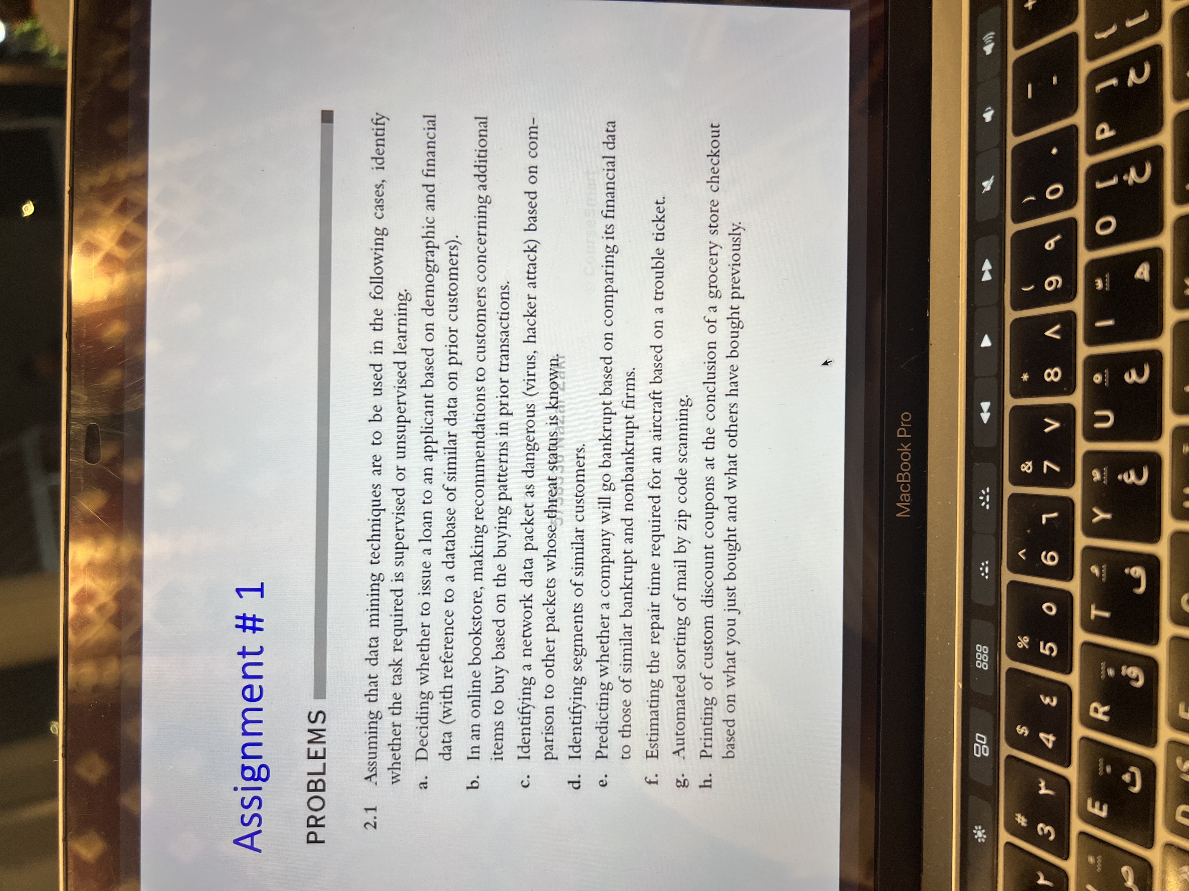  Assignment # 1 PROBLEMS 2.1 Assuming that data mining techniques are