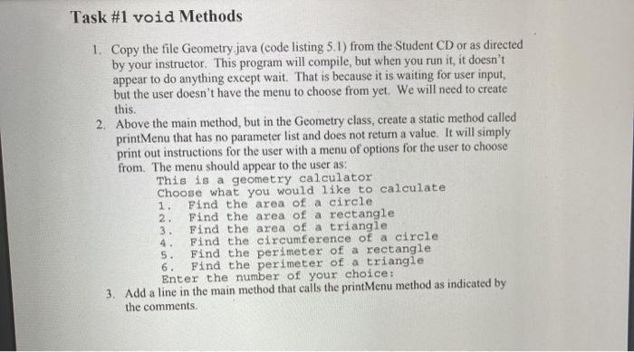Objectives . . Be able to write methods Be able to call