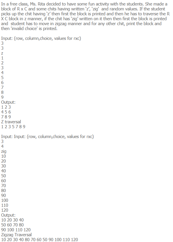 Write a python code for the above question. IMNNMON In a