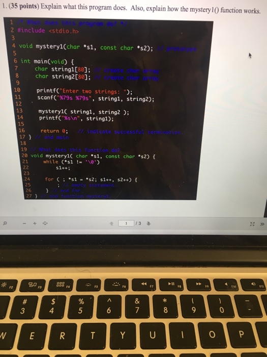  Explain what this program does. Also, explain how the mystery l