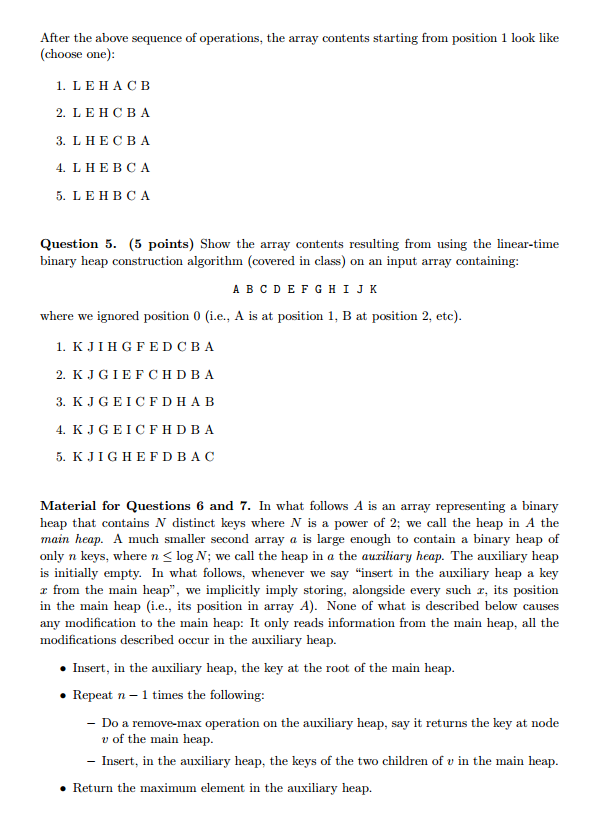 is implemented inefficiently and makes N log N comparisons rather than V,