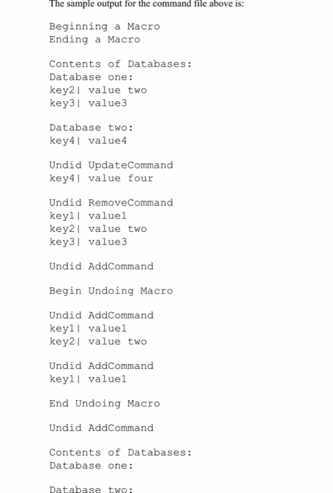 that actually updates the databases.) The databases can be simulated using a