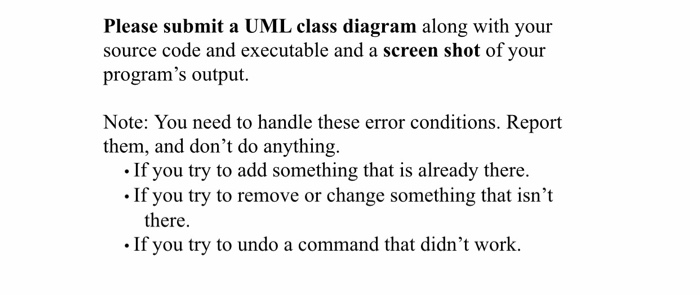 map data structure, using strings for both keys and values. Here is