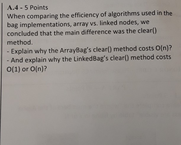 can someone help me solve this please? A.4- 5 Points When