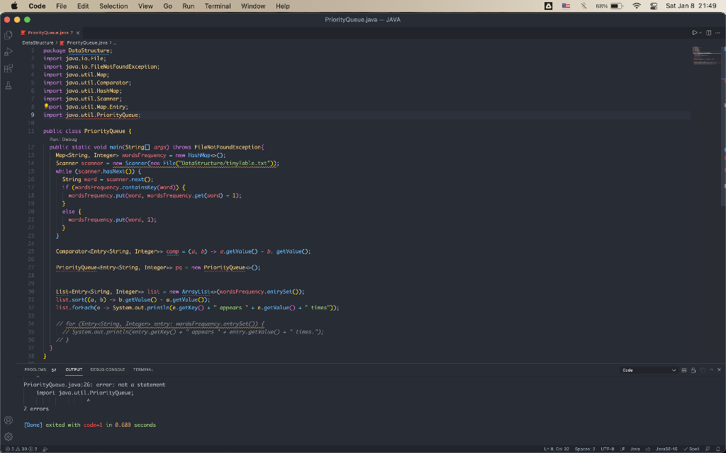 Hi this is a question about the PriorityQueue in Java. I