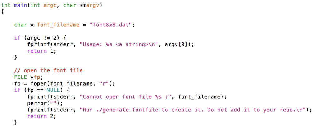 FILE fp). display is the display buffer, s is the string to