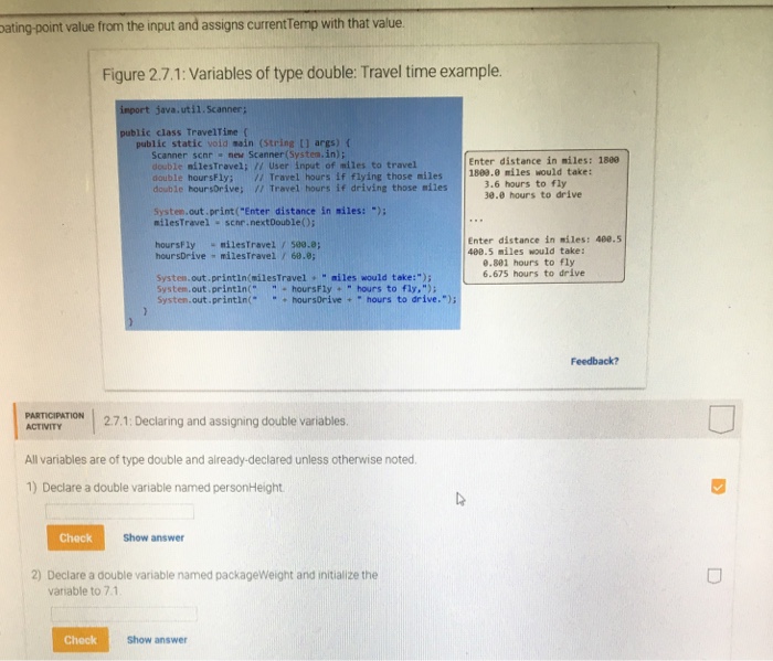  I need help on question 2. pating-point value from the input