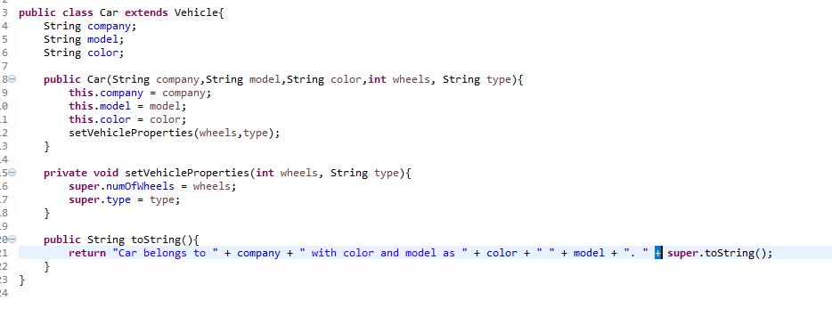 /**Explanation The example shown here for "Course" is aggregation i.e. "Has-A" relationship