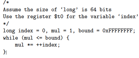assembly language program