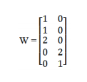 2) Given w and input pattern x1 = (1,0,1,0,0), x2 = (0,0,0,1,1)