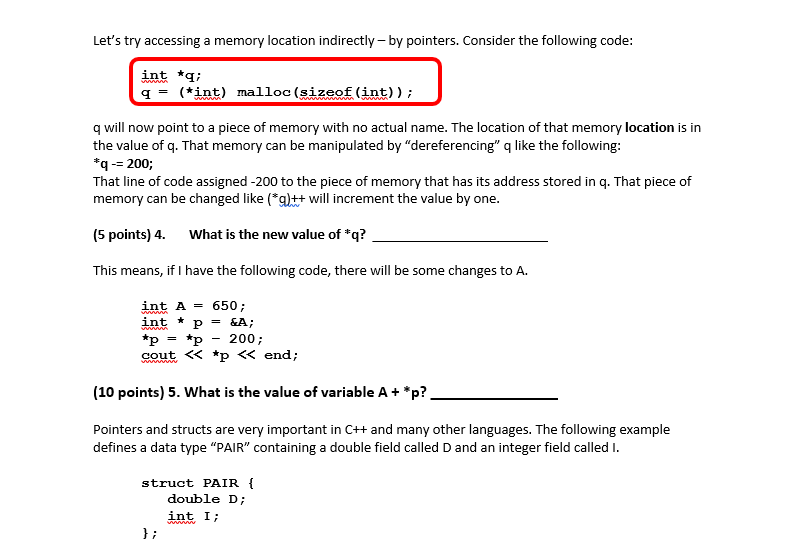 pointer is referring (or "referencing"). Some programming languages use pointers to increase