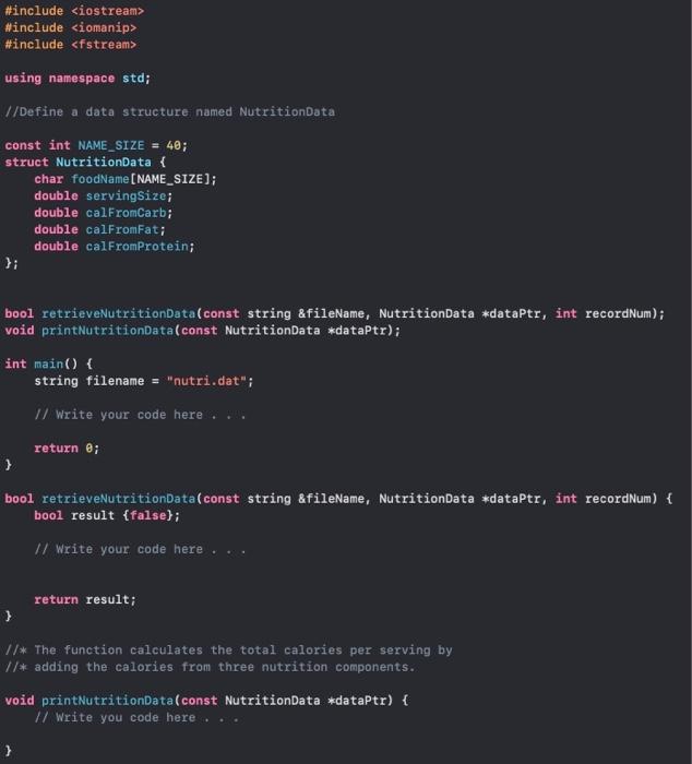c++ This lab is to write some code using C++ so that
