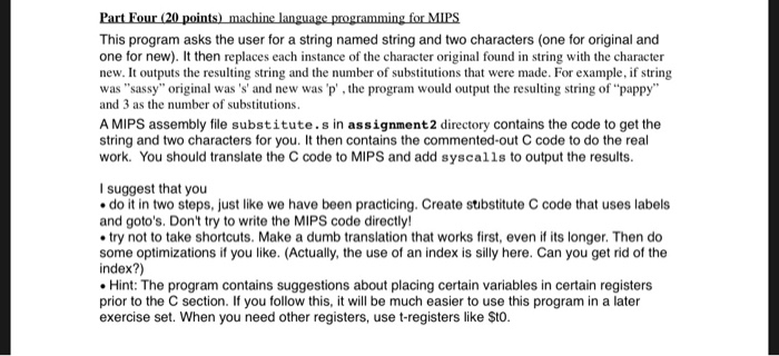  This program asks the user for a string named string and