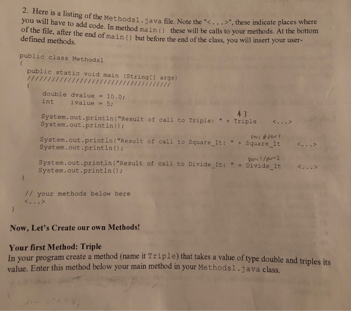  Hello, this is for programming one with the java language. Could
