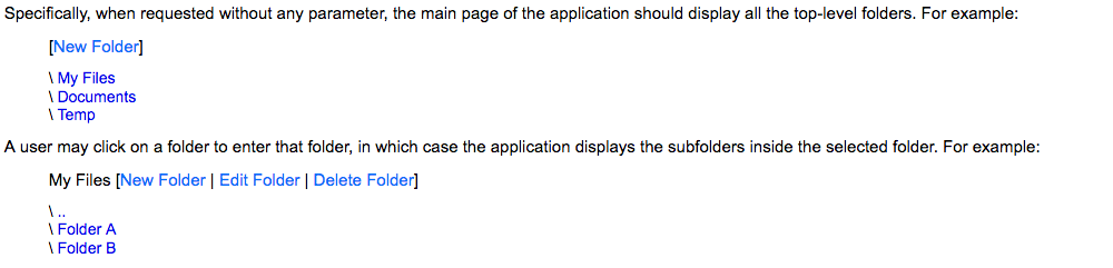 Develop an "online file manager" through servlets that do the following: -