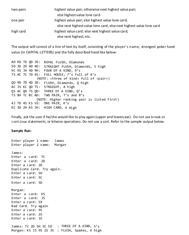 program Play with two players and use a string to enter names