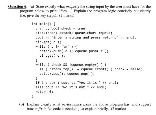 Answer clearly with visuals Question 6: (a) State exactly what property the