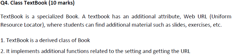 a default constructor, a copy constructor and a destructor - Accessing functions