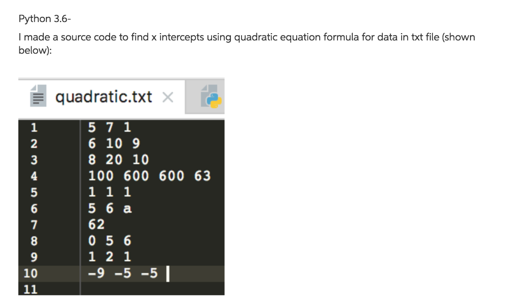 Python 3.6- I have a txt file with numbers on each line.