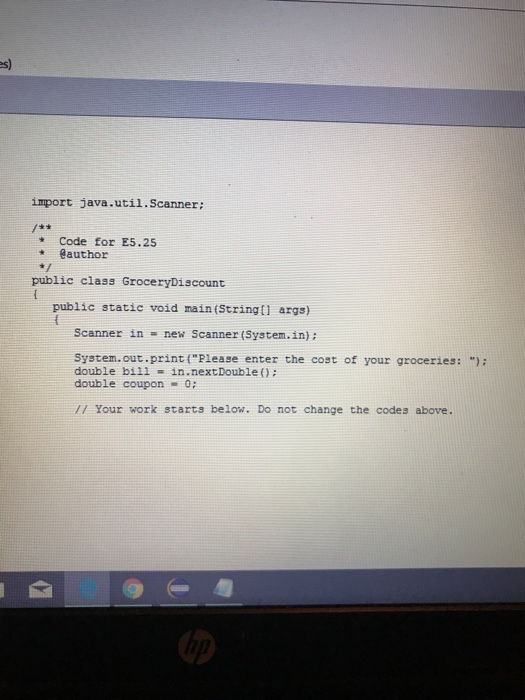 much a customer spends on groceries. For example, if you spend $50,