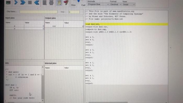Hardware simulator Write an HDL Code for the following logic Gates :