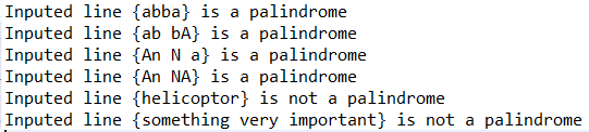 letter both in a queue and into a stack. The program should