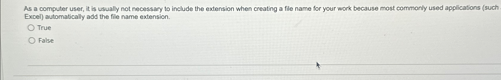  As a computer user, it is usually not necessary to include
