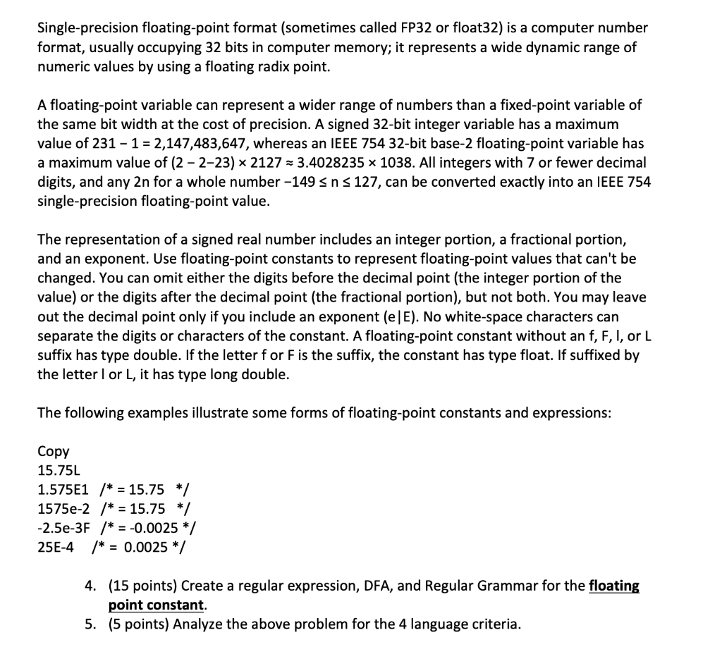  Single-precision floating-point format (sometimes called FP32 or float32) is a computer