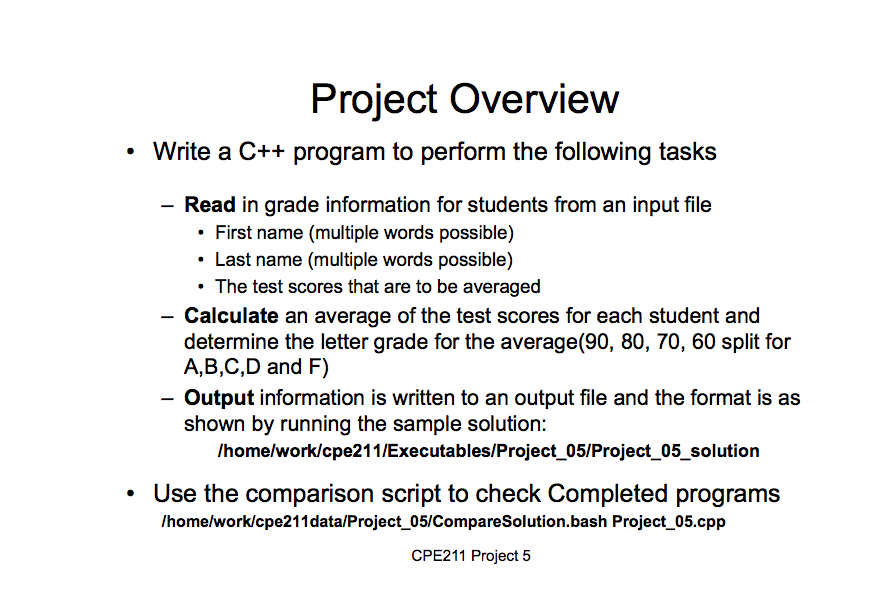 test. (2) If the input file is successfully opened, prompt for and