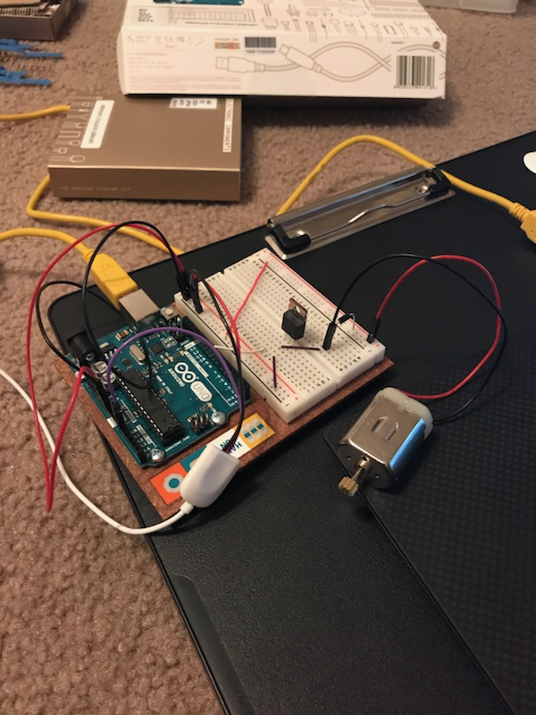 an LED when I flex my muscle to instead turn on a